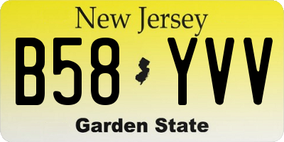 NJ license plate B58YVV