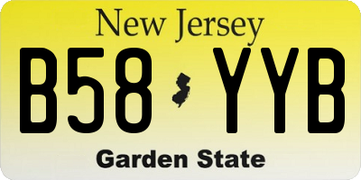 NJ license plate B58YYB