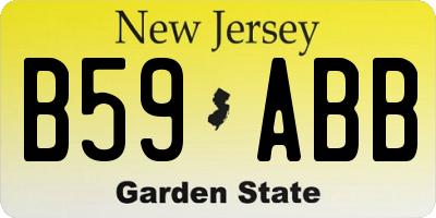 NJ license plate B59ABB
