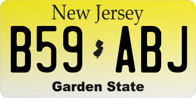 NJ license plate B59ABJ