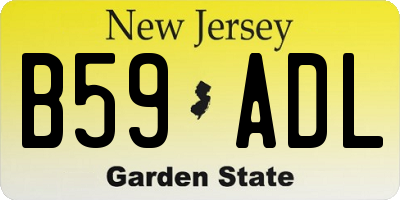 NJ license plate B59ADL