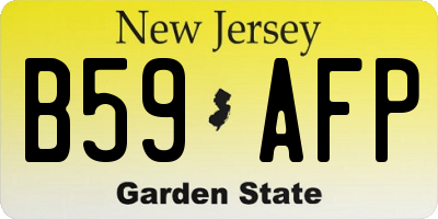 NJ license plate B59AFP