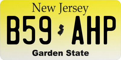 NJ license plate B59AHP