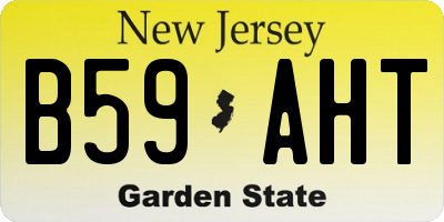 NJ license plate B59AHT