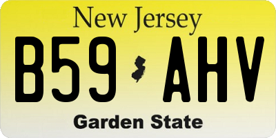 NJ license plate B59AHV