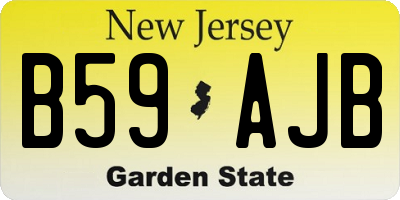 NJ license plate B59AJB