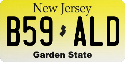 NJ license plate B59ALD