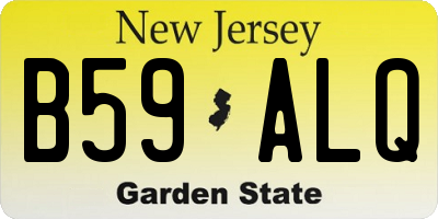 NJ license plate B59ALQ