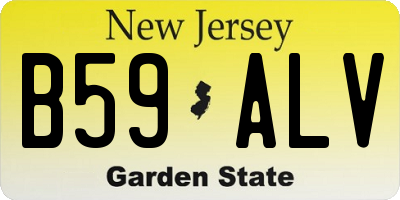NJ license plate B59ALV