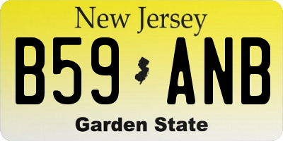 NJ license plate B59ANB