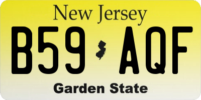 NJ license plate B59AQF