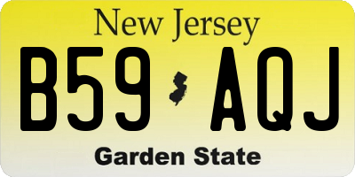 NJ license plate B59AQJ
