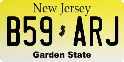 NJ license plate B59ARJ