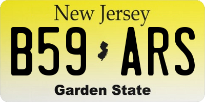 NJ license plate B59ARS