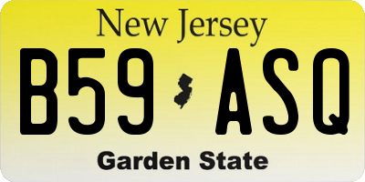 NJ license plate B59ASQ