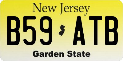 NJ license plate B59ATB