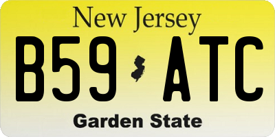 NJ license plate B59ATC