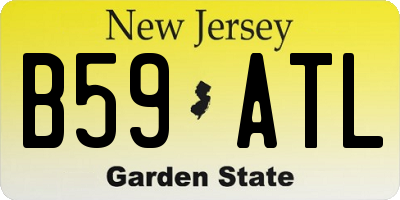 NJ license plate B59ATL