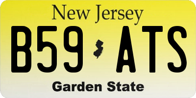 NJ license plate B59ATS