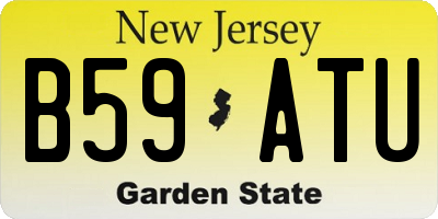NJ license plate B59ATU