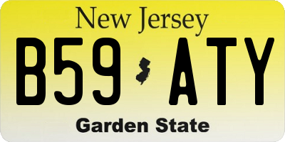 NJ license plate B59ATY