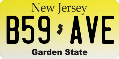 NJ license plate B59AVE