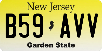 NJ license plate B59AVV