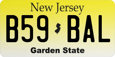 NJ license plate B59BAL