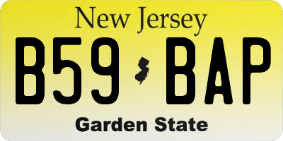 NJ license plate B59BAP