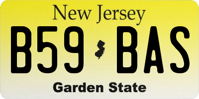 NJ license plate B59BAS
