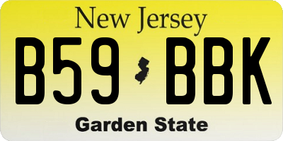 NJ license plate B59BBK