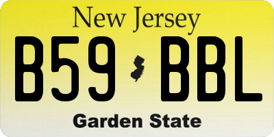 NJ license plate B59BBL
