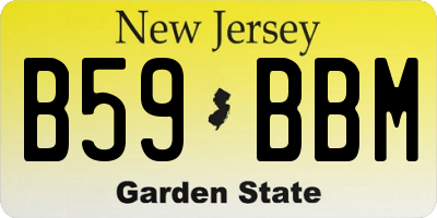 NJ license plate B59BBM
