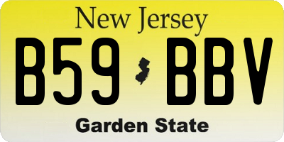 NJ license plate B59BBV