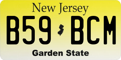 NJ license plate B59BCM