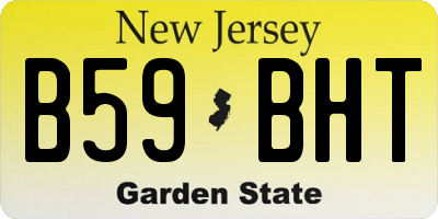 NJ license plate B59BHT