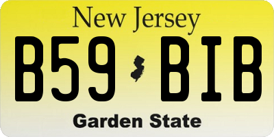NJ license plate B59BIB