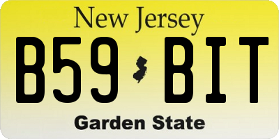 NJ license plate B59BIT