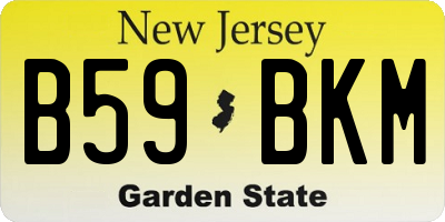 NJ license plate B59BKM