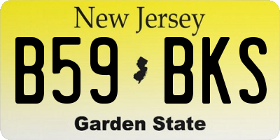 NJ license plate B59BKS