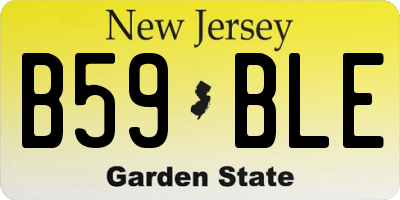 NJ license plate B59BLE