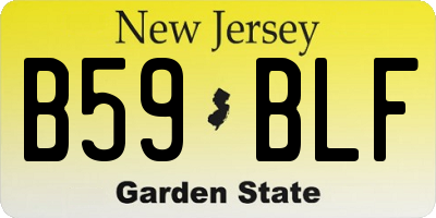 NJ license plate B59BLF