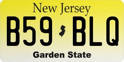 NJ license plate B59BLQ