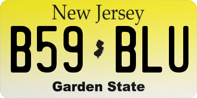 NJ license plate B59BLU