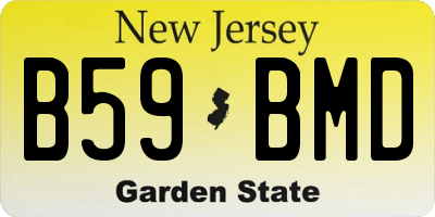 NJ license plate B59BMD