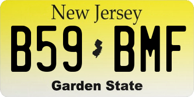 NJ license plate B59BMF
