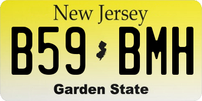 NJ license plate B59BMH