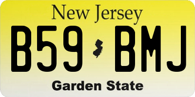 NJ license plate B59BMJ