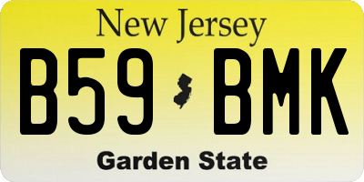 NJ license plate B59BMK