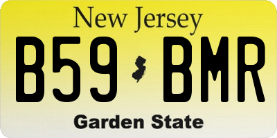 NJ license plate B59BMR